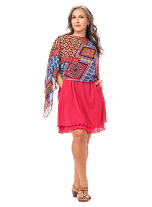 Gauze Short Pocketed Layered Dress