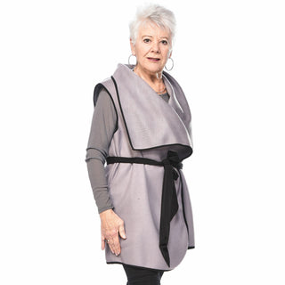Draped Wool Vest