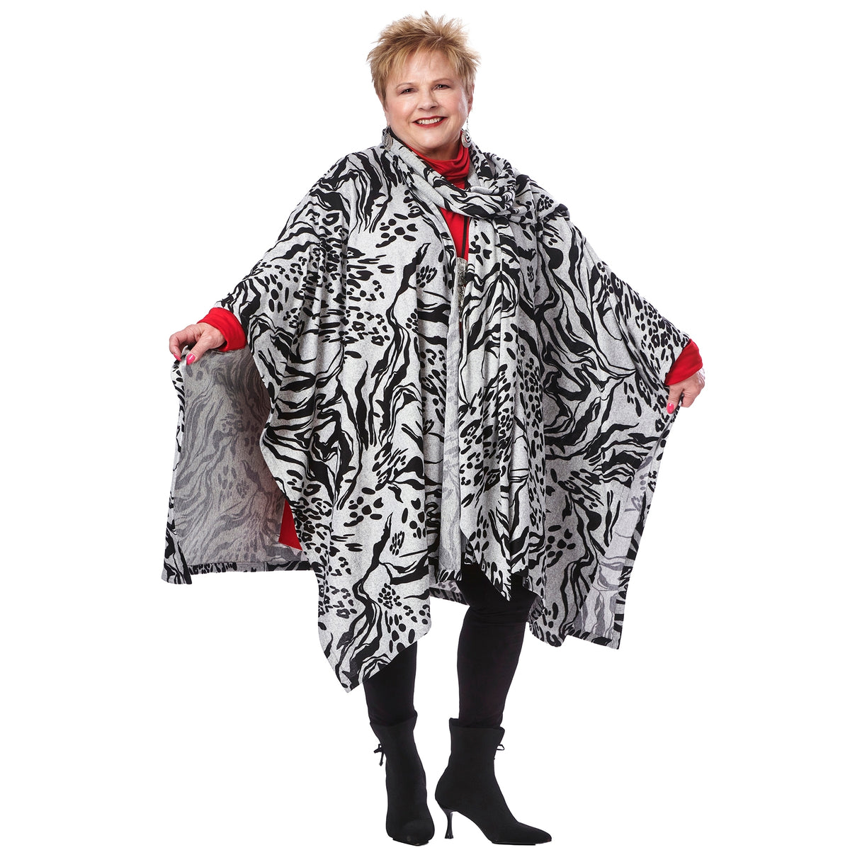 Large Wrap Collar Cape