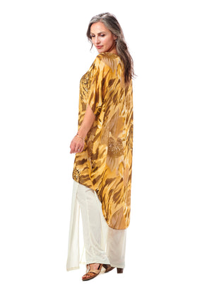 Chiffon Lined Caftan Dress