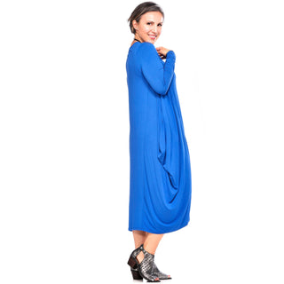 Bamboo Midi Dress with Sleeves