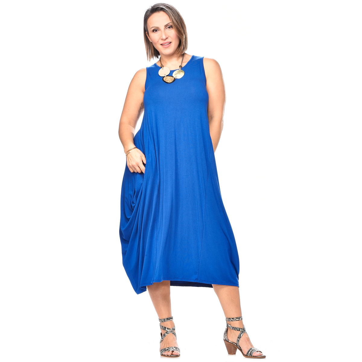 Bamboo Midi Dress w/ Pockets