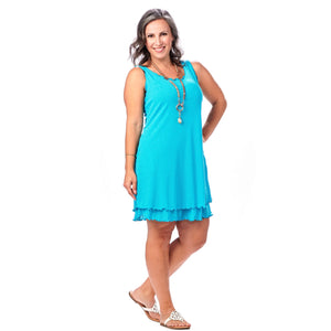Gauze Short Pocketed Layered Dress