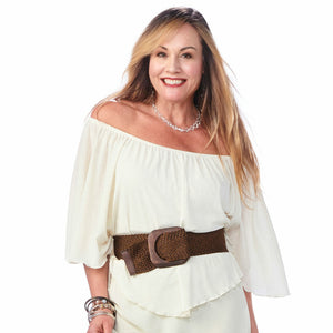 Gauze Peasant Top