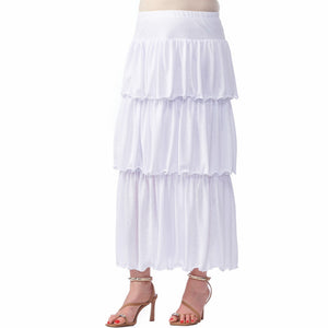 Gauze Ruffled Skirt