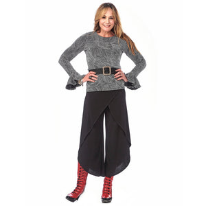 Ruffled Bodice Sleevy
