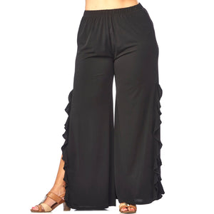 High Slit Ruffled Pant