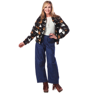 Denim Loose Barrel Trouser