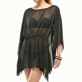 Sheer Gathered Poncho