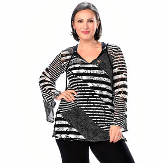 V-Neck Mesh Top