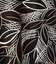 Leaf Print - Black/Taupe