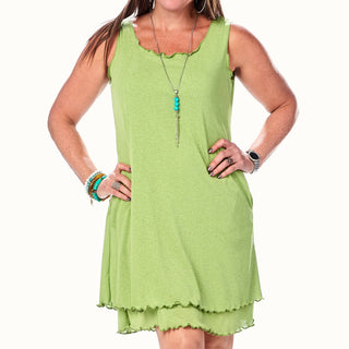 Pocketed Layered Dress