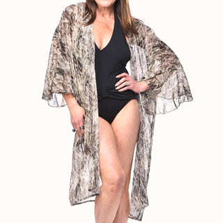 Ruffled Sleeve Kimono