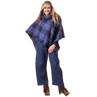 Sherpa Cowl Neck Poncho