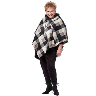 Sherpa Cowl Neck Poncho