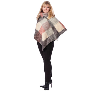 Sherpa Cowl Neck Poncho