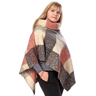 Sherpa Cowl Neck Poncho