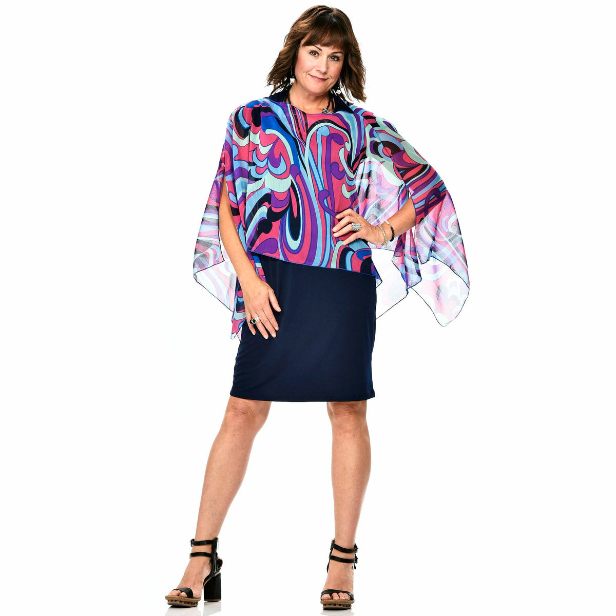 Chiffon One-size Capelet