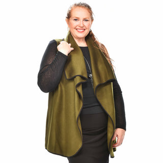 Draped Wool Vest