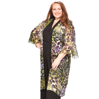 Ruffled Sleeve Kimono