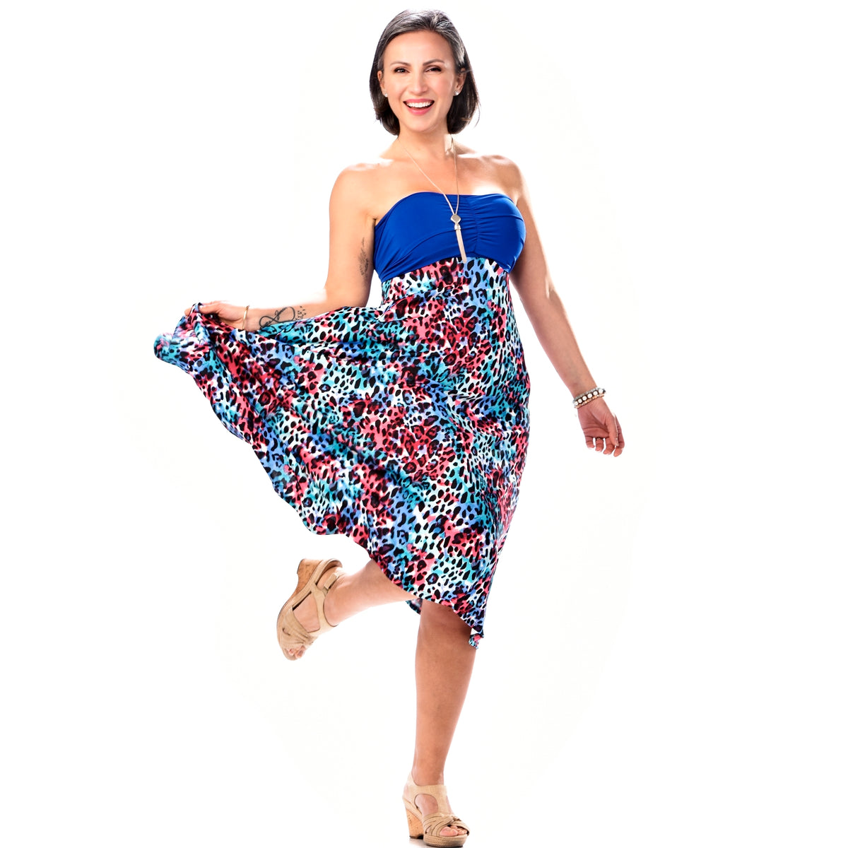 Convertible Skirt Dress with Ties