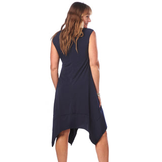 Pocketed Cap Sleeve Dress