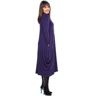 Bamboo Midi Dress with Sleeves
