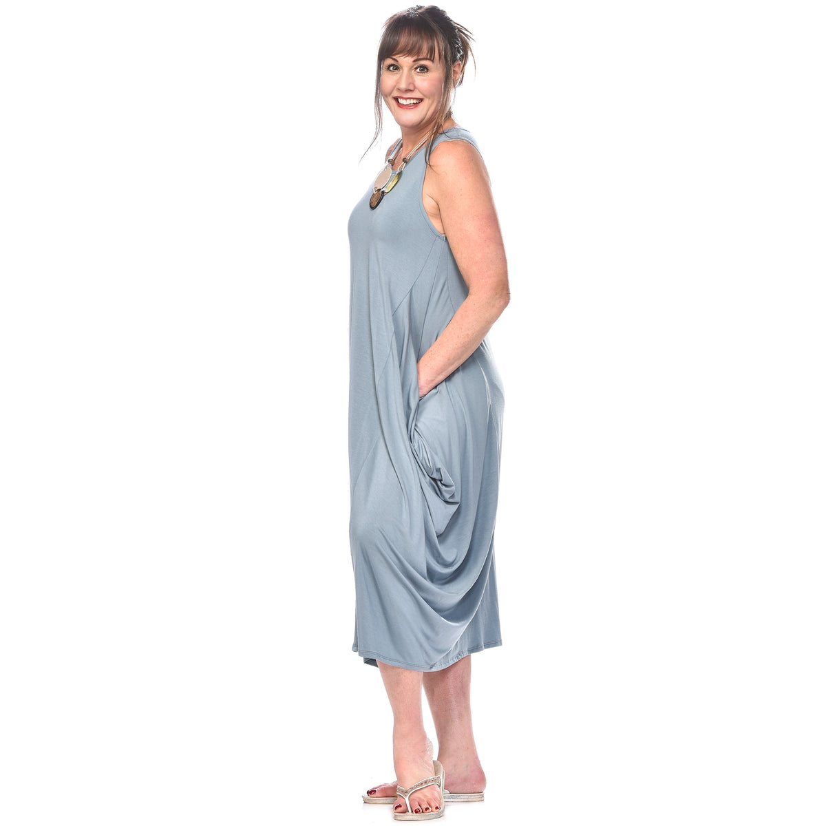 Bamboo Midi Dress w/ Pockets