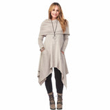 Wool Large Collar Tunic Dress