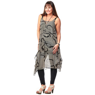 A-Line Handkerchief Hem Dress