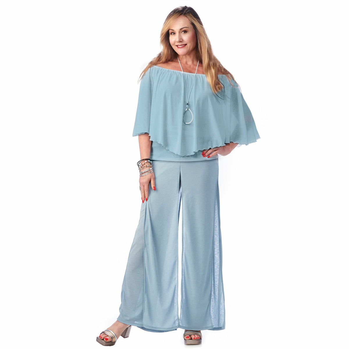 Gauze Peasant Top