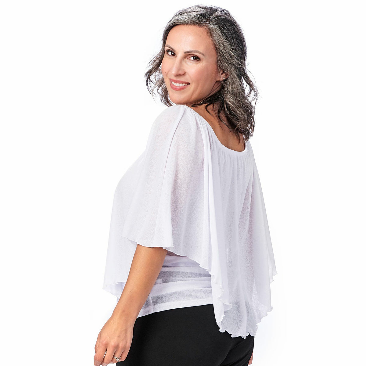Gauze Peasant Top