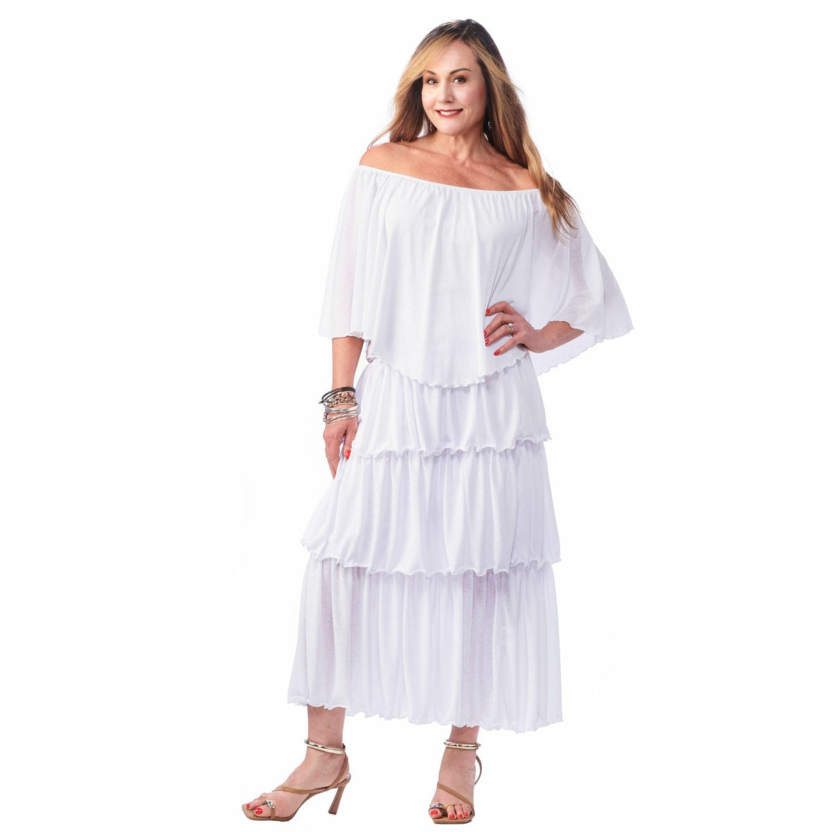 Gauze Peasant Top
