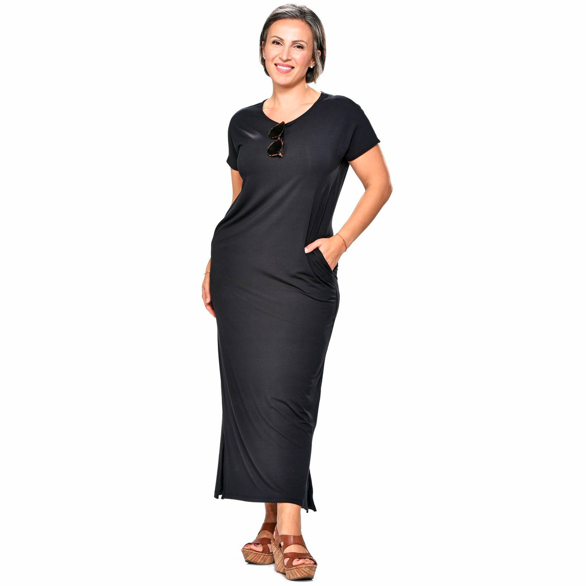 Bamboo Pocketed T-Shirt Dress