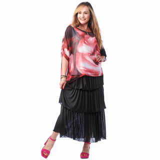 Gauze Ruffled Skirt