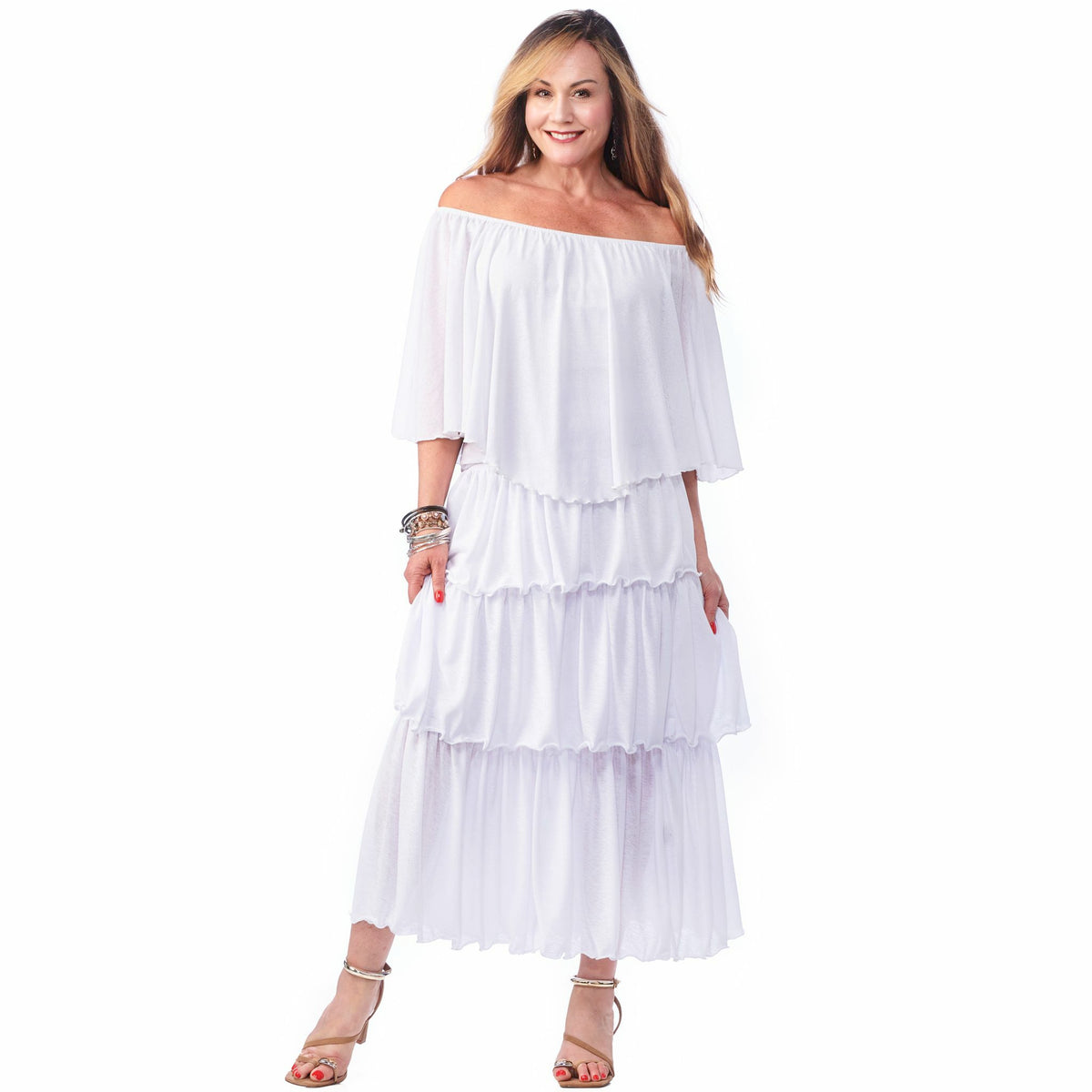 Gauze Ruffled Skirt