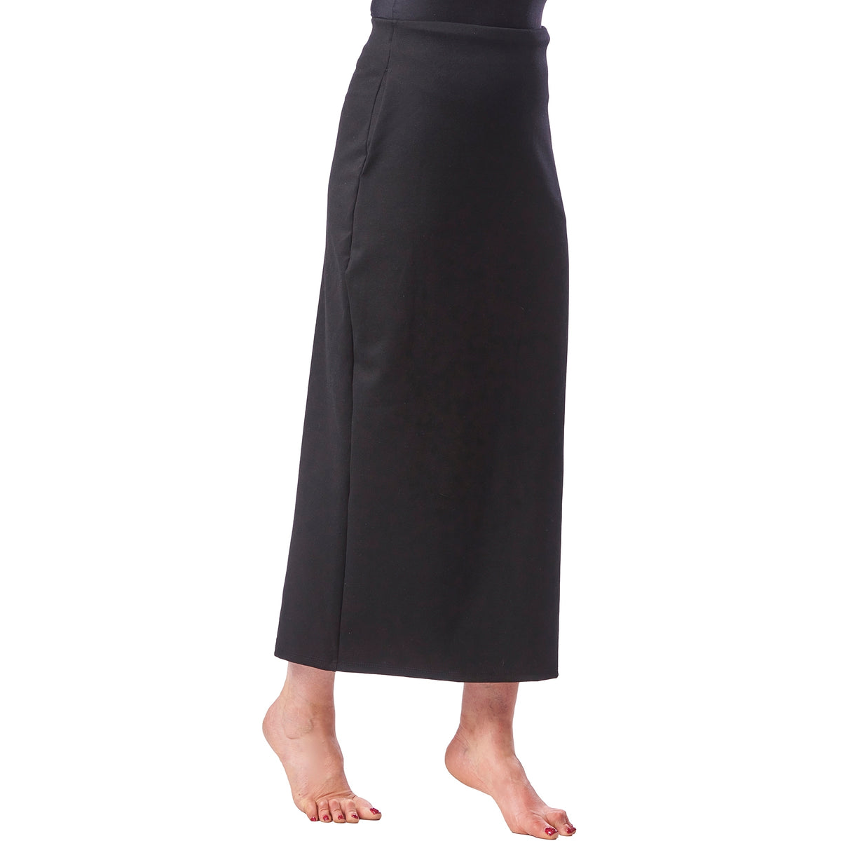 Pocketed Midi Pencil Skirt