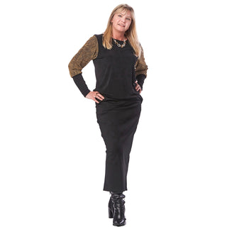 Pocketed Midi Pencil Skirt