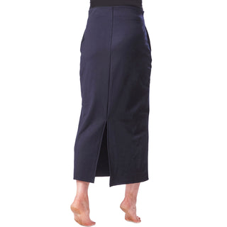 Pocketed Midi Pencil Skirt