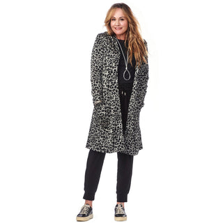 Knit Hooded Car Coat