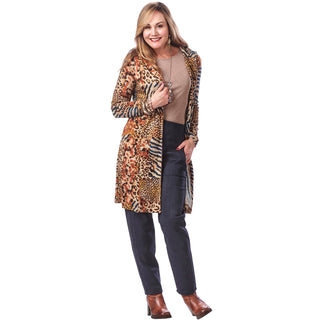 Knit Hooded Car Coat