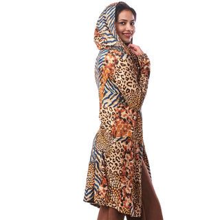 Knit Hooded Car Coat