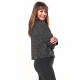 Long-Sleeve Cowl Neck Knit Sweater