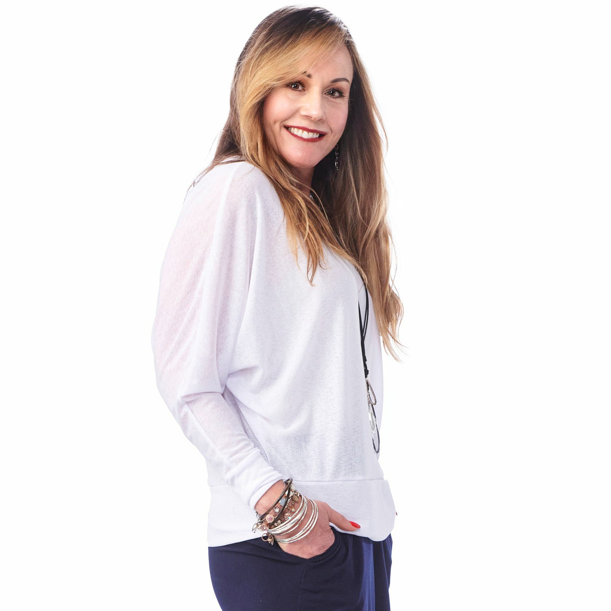 Gauze Dolman Top