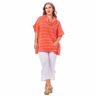 Mesh Relaxed Cowl Shirt