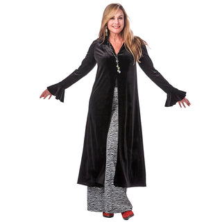 Velvet Ruffle Sleeve Maxi Capelet