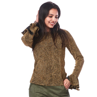 Ruffled Bodice Sleevy