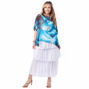 Chiffon Lined Overlay Top