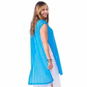 Mesh High Slit Mesh Coverup
