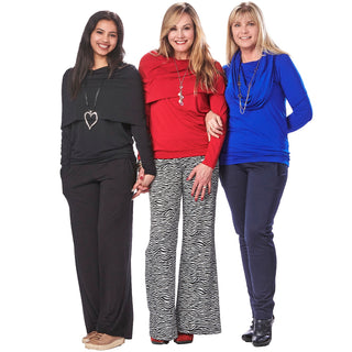 Bamboo Large Collar Lounge Top